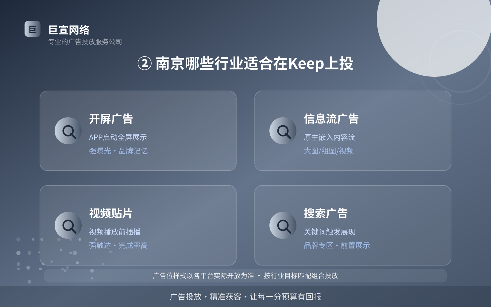 ② 南京哪些行业适合在Keep上投(服务内容介绍) ② 南京哪些行业适合在Keep上投(服务内容介绍)